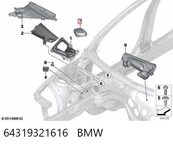  64319321616 BMW