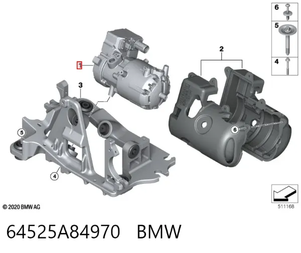  64525A84970 BMW