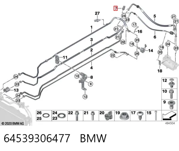 Датчик давления кондиционера Mini Cooper F56