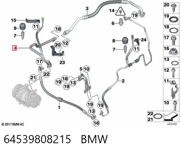  64539808215 BMW