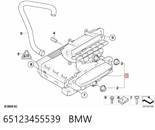 Магнитола 65123455539 BMW