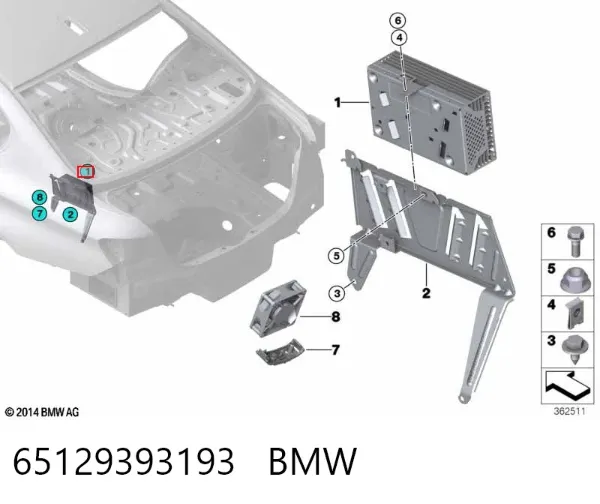  65129393193 BMW