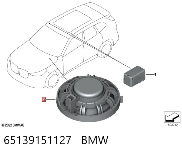 Динамик задней полки 9151127 BMW