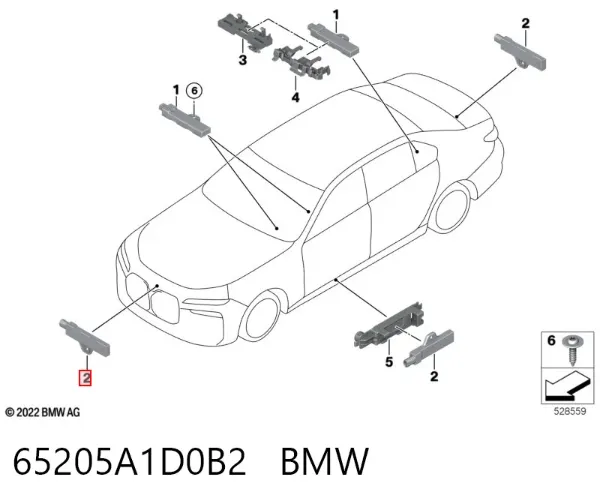  65205A1D0B2 BMW