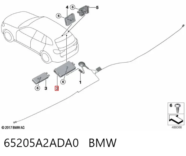  65205A2ADA0 BMW
