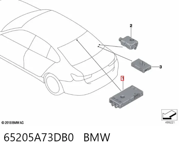  65205A73DB0 BMW
