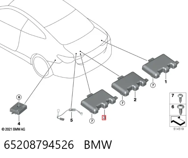  65208794526 BMW