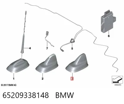 Антенна GPS BMW 65209338148