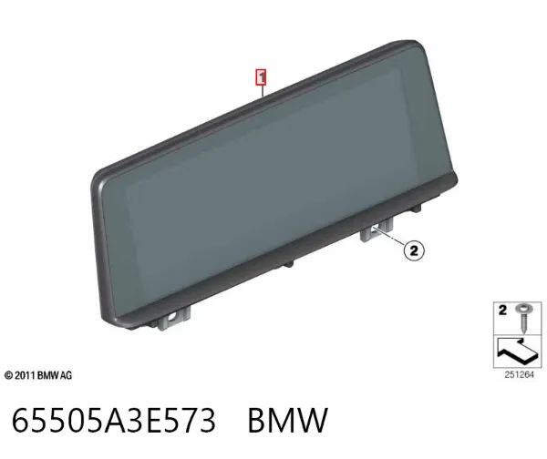 Дисплей многофункциональный 65505A3E573 BMW