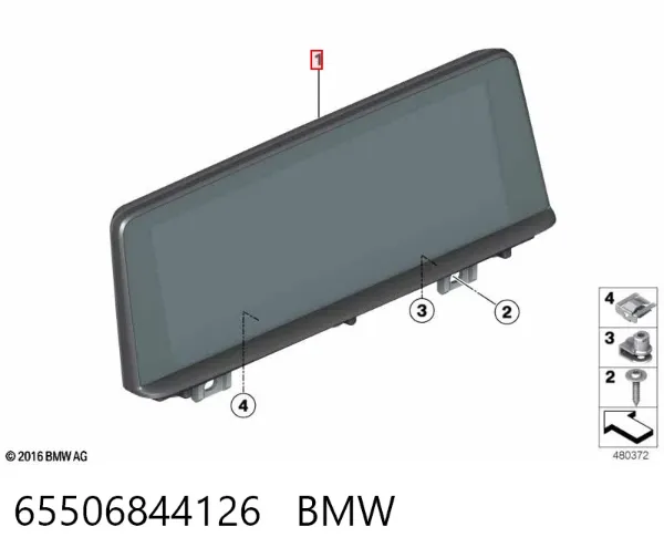 Дисплей многофункциональный 6844126 BMW
