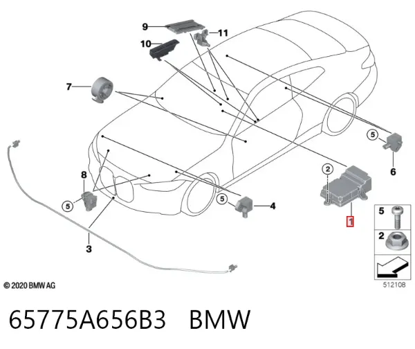  65775A656B3 BMW