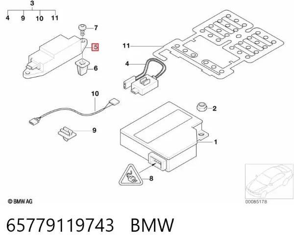 Датчик удара 65779119743 BMW