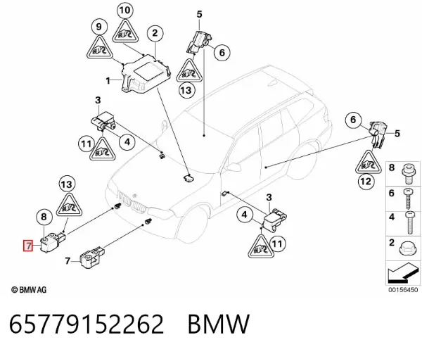 Датчик удара 65779152262 BMW