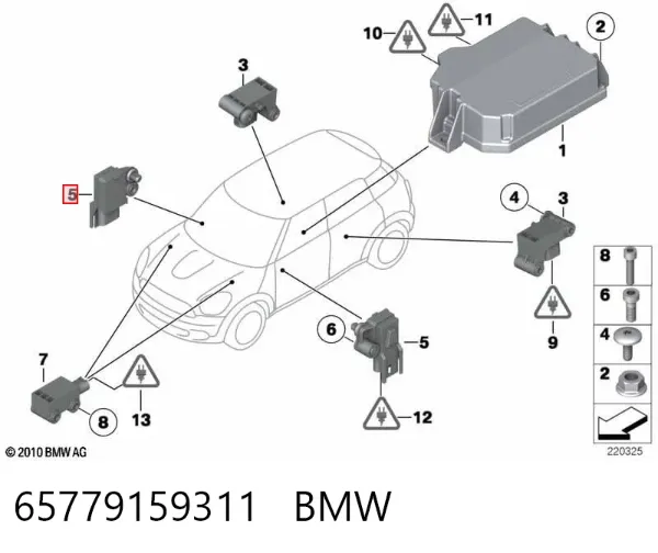 Датчик удара 65779159311 BMW