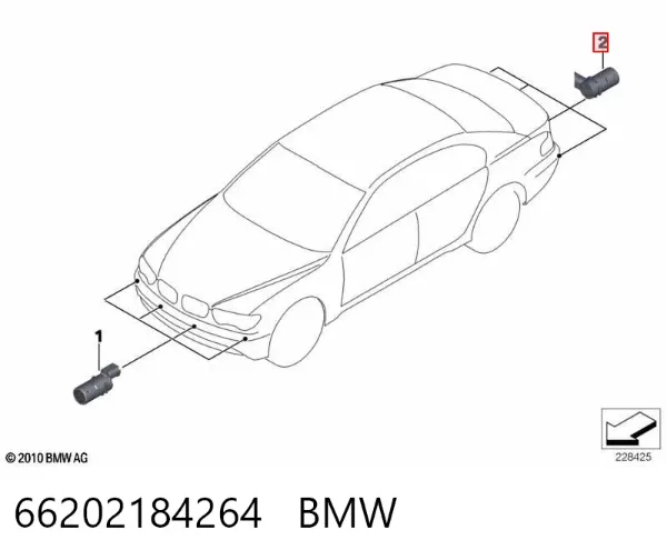 Парктроники задние 66202184264 BMW