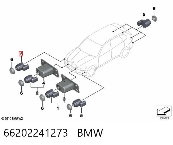Парктроник 66202241273 BMW