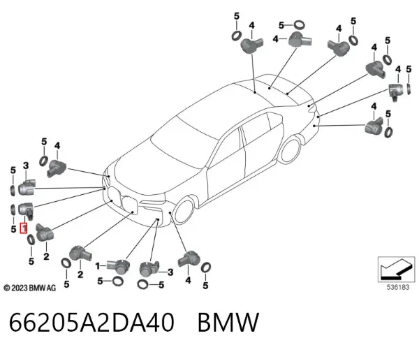  66205A2DA40 BMW