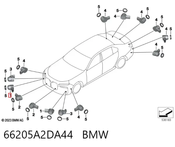  66205A2DA44 BMW
