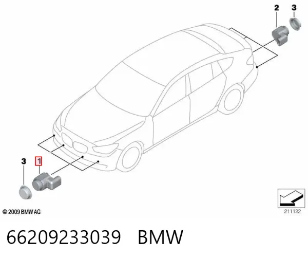Парктроник 66209233039 BMW