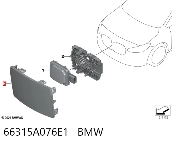  66315A076E1 BMW