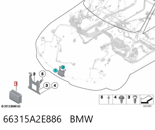 Радарный датчик дистанции 6885585 BMW