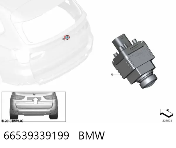 Камера заднего вида 66539339199 BMW