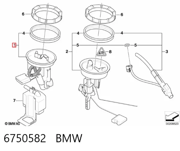 Бензонасос 6750582 BMW