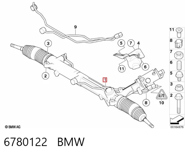 Рулевая рейка 6780122 BMW