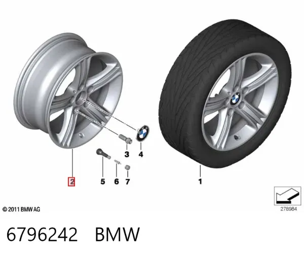 Диски колесные 6796242 BMW