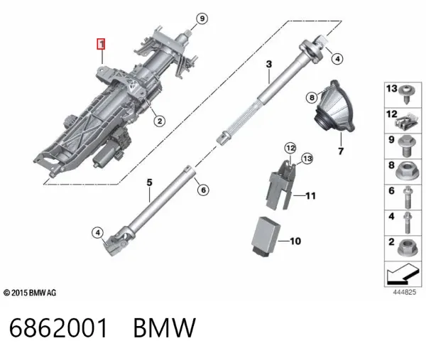 Рулевая колонка 6862001 BMW