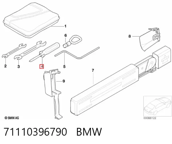 Отвертка 71110396790 BMW