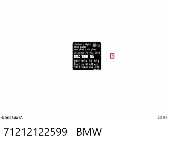  71212122599 BMW