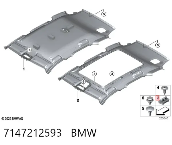 Пистон крепления подкрылок 7147212593 BMW