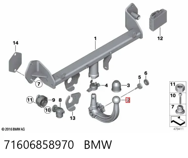  71606858970 BMW