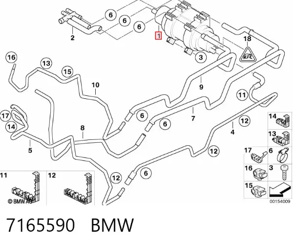 Магистральный бензонасос 7165590 BMW