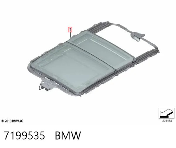 Люк в сборе 7199535 BMW