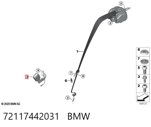  72117442031 BMW