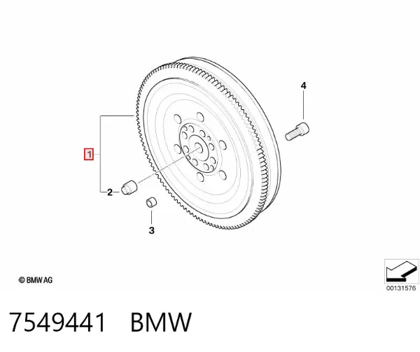 Маховик 7549441 BMW