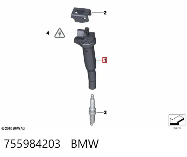 Катушка зажигания 755984203 BMW