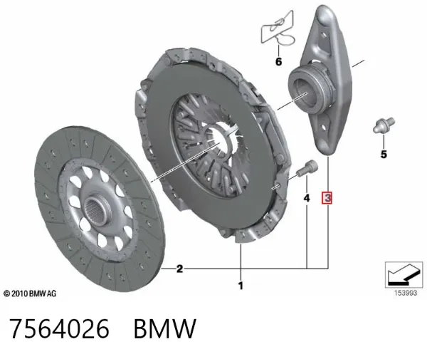 Выжимной подшипник 7564026 BMW