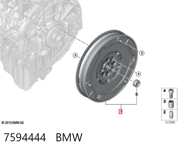 Маховик 7594444 BMW