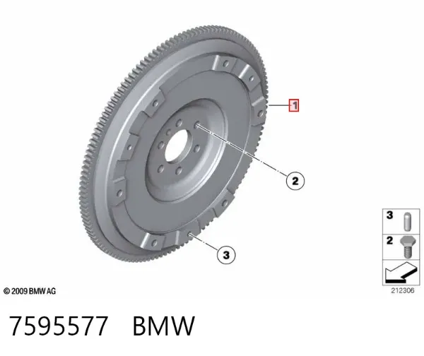 Маховик 7595577 BMW