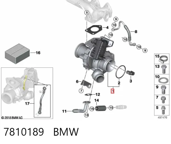 Турбина 7810189 BMW