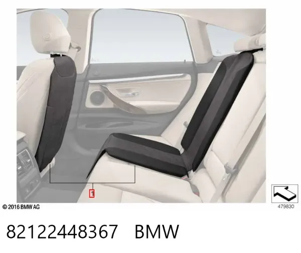 Накидка сиденья под детское автокресло 82122448367 BMW