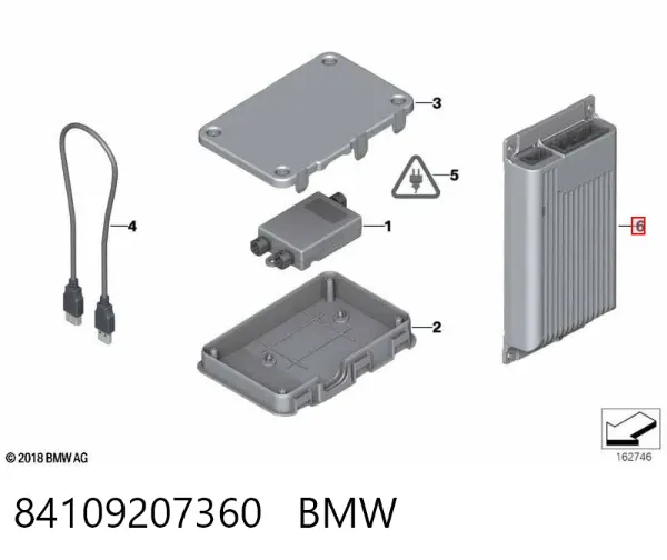 Зарядный блок устройства громкой связи 84109207360 BMW