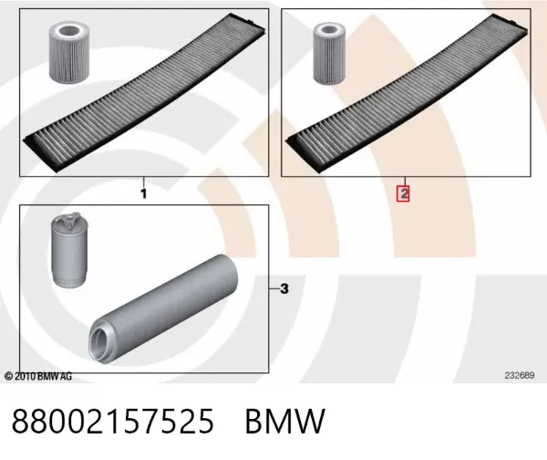 Масляный фильтр 88002157525 BMW