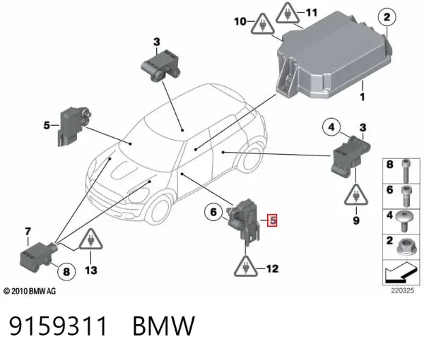 Датчик удара 9159311 BMW