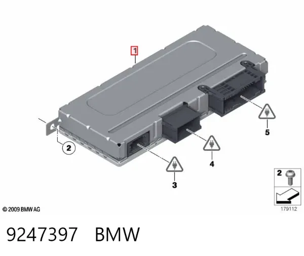 Блок комфорта 9247397 BMW