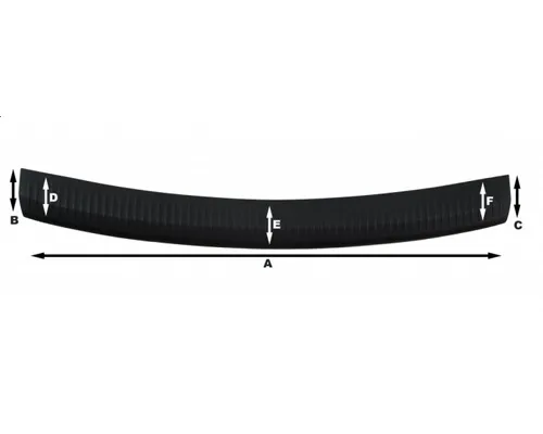Накладка бампера заднего 7701475384 Renault (RVI)