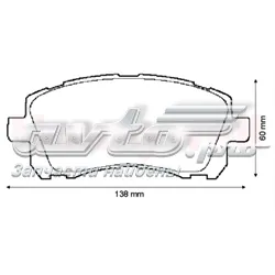 572423J Jurid/Bendix Колодки передние